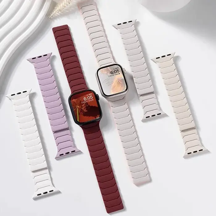 Bracelet magnétique en Silicone pour Bracelet de montre Apple Ultra 2