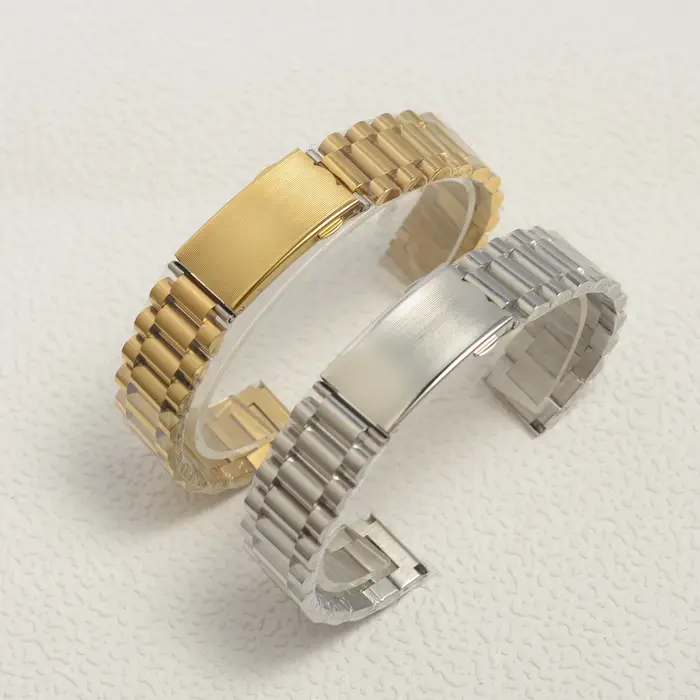 Bracelet de montre en acier inoxydable couleur argent massif 18 mm Diastar 01570 pour Rado