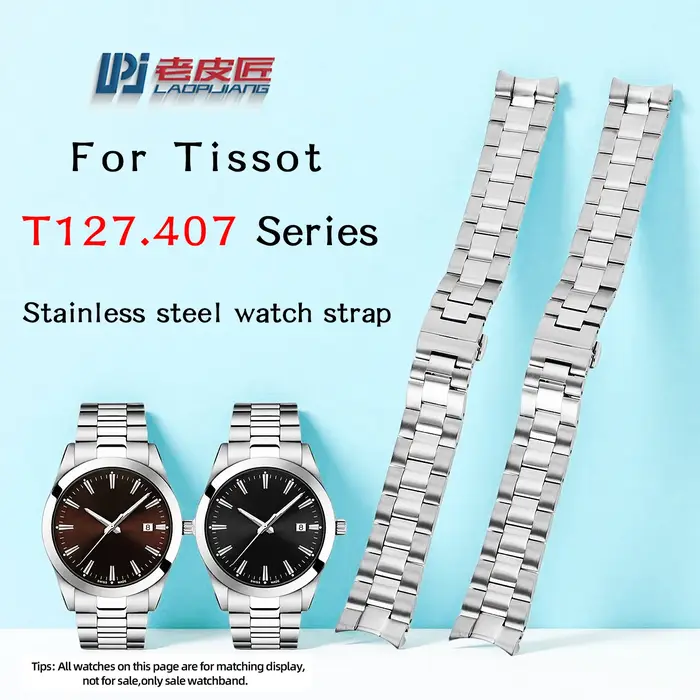 Pour TISSOT 1853 Gentleman série T127.407 T127.410 Bracelet de montre en acier inoxydable T127