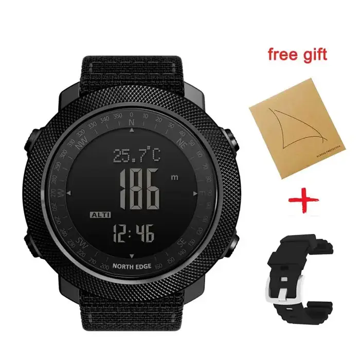 NORTH EDGE APACHE montre intelligente pour hommes altimètre baromètre boussole armée militaire Smart