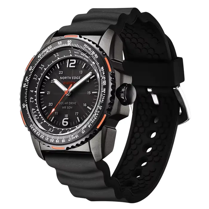 Montre solaire d'extérieur pour hommes