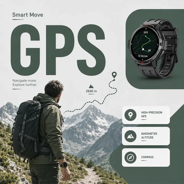 Montre connectée GPS avec suivi en temps réel