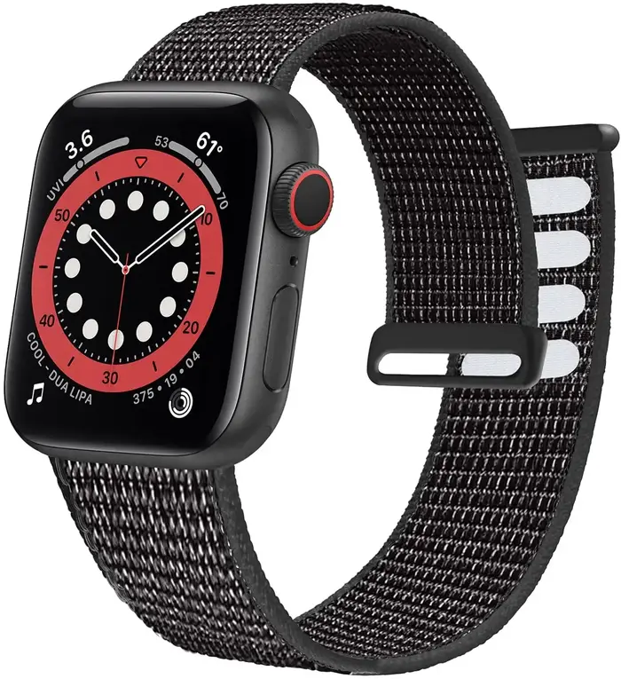 Bracelet en nylon sport pour Apple Watch Ultra 3 2 1 49mm 11 10 42mm 46mm 9 8 7 45mm 41mm Bracelet d