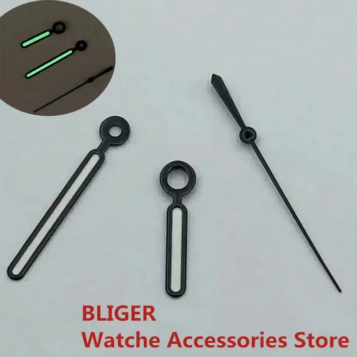 BLIGER – aiguilles de montre lumineuses vertes