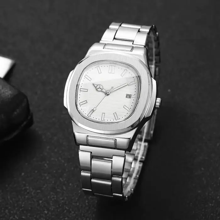 Montres d'affaires carrées pour hommes