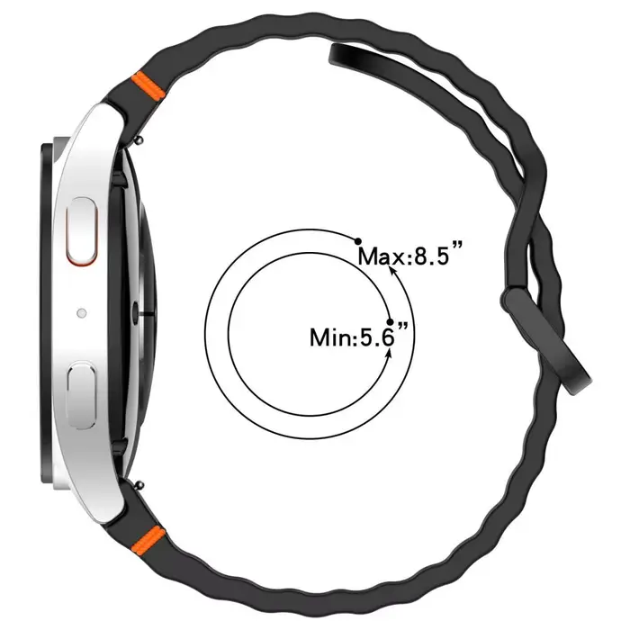 Bracelet en Silicone d'origine pour Samsung Galaxy Watch 7 FE 6 4 Classic 5 pro 44mm 40mm 43mm 47mm 45mm