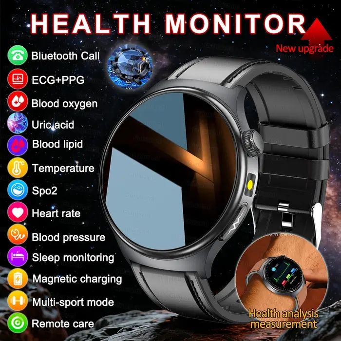 Montre connectée ECG pour hommes et femmes