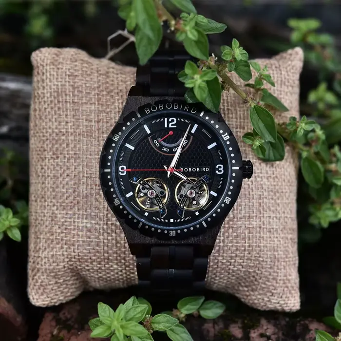 Montres mécaniques en bois pour hommes BOBO BIRD