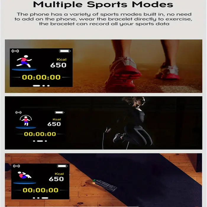 Montre intelligente pour hommes femmes montre-Bracelet Bluetooth connecter téléphone lecteur de musique Fitness Sport Bracelet moniteur de santé montres numériques