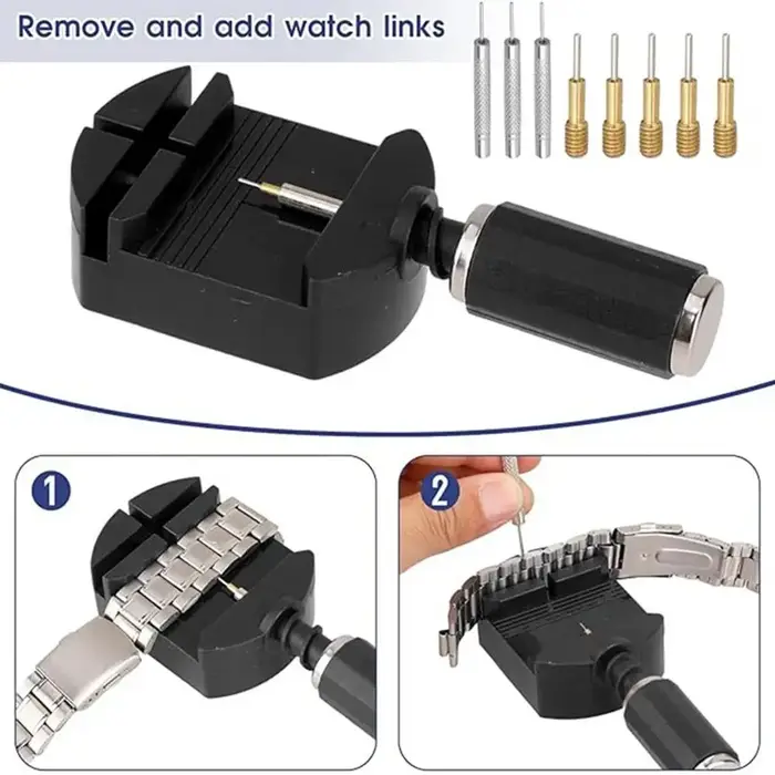 Kit d'outils de démontage de maillons de montre en métal pour ajustement