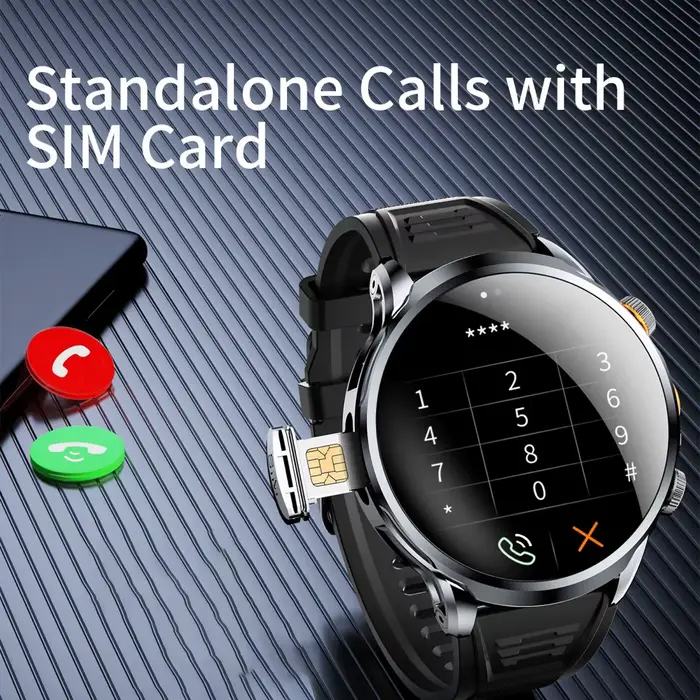 Nouveaux hommes 4G montres intelligentes GPS carte SIM Wifi caméra NFC 32G ROM APP télécharger sport Fitness appel vidéo Smartwatch étanche