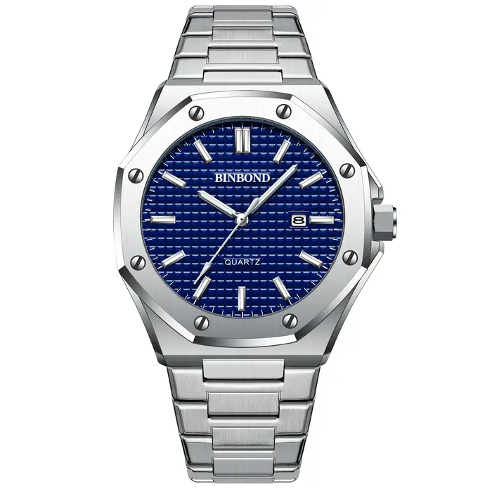 Montres-bracelets de luxe en quartz BINBOND pour hommes, lumineuses et étanches, Relogios Masculino Reloj Festina Hombre Original+Boîte