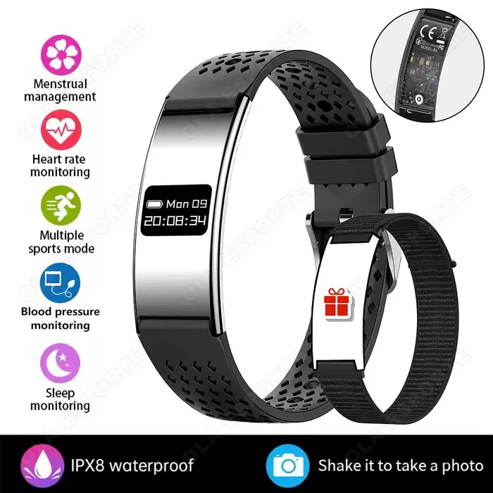 Nouvelle montre connectée ultra-fine pour hommes, bracelet intelligent pour la santé, bracelet de fi