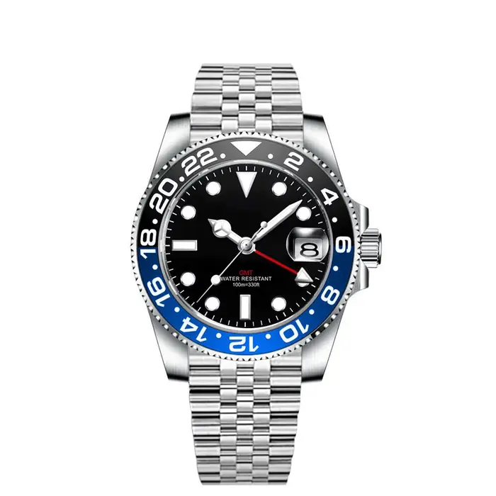 Montre GMT de luxe personnalisée