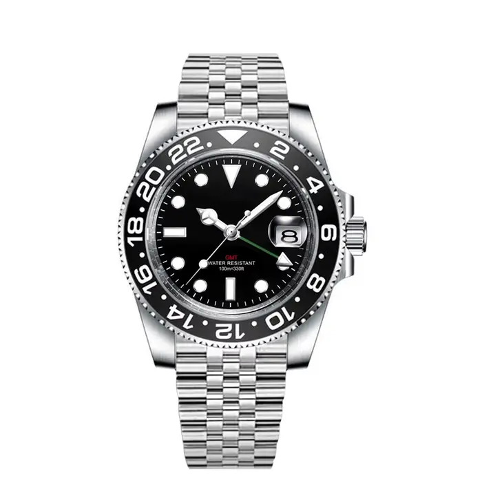 Montre GMT de luxe personnalisée