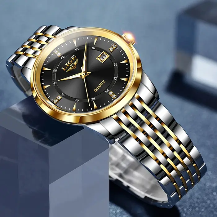Montres pour femmes LIGE, montre à quartz tendance pour femmes, marque haut de gamme, étanche, lumineuse, date, chronographe, Relogios Feminino + boîte