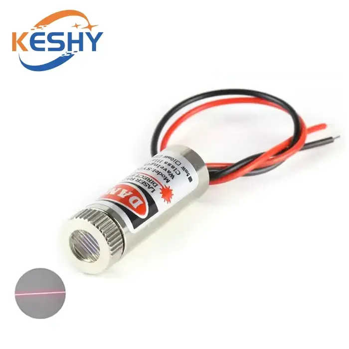 Tête de Module Laser à pointe rouge/ligne/croix 650nm 5mW