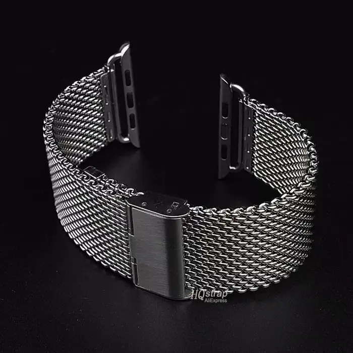 Bracelet milanais 1.0mm pour Apple Watch 49mm 45mm 44mm 41mm 40mm 38mm 42mm