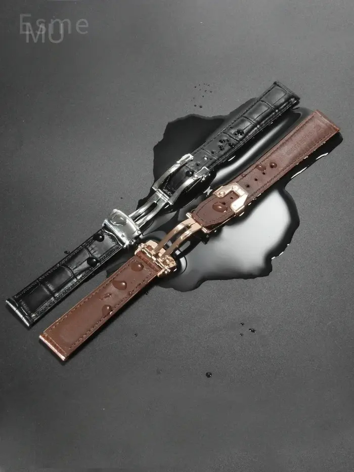 Montre en cuir de vachette respectueux de la peau