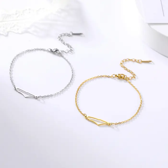 Cazador Palestine Israël Carte Main Bracelets pour Femme Couleur Or Pays Carte Bracelet Cadeau Bijoux En Acier Inoxydable En Gros Nouveau