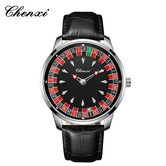 Montre à quartz pour homme de la marque haut de gamme CHENXI 360 °