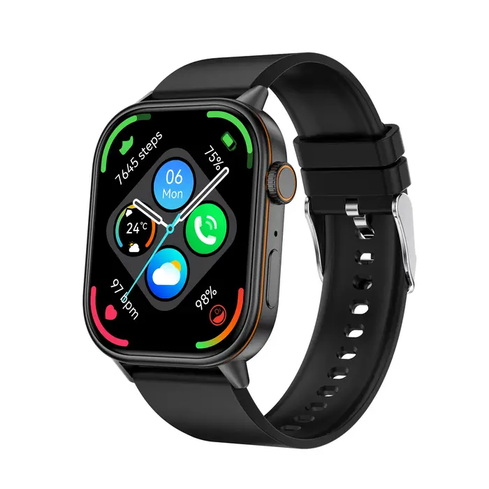 Nouveau Ciberer QX17 GPS montre intelligente Ultra-grand 2.01 ''affichage GPS et Multi GNSS santé et suivi du Fitness appel vocal Smartwatch