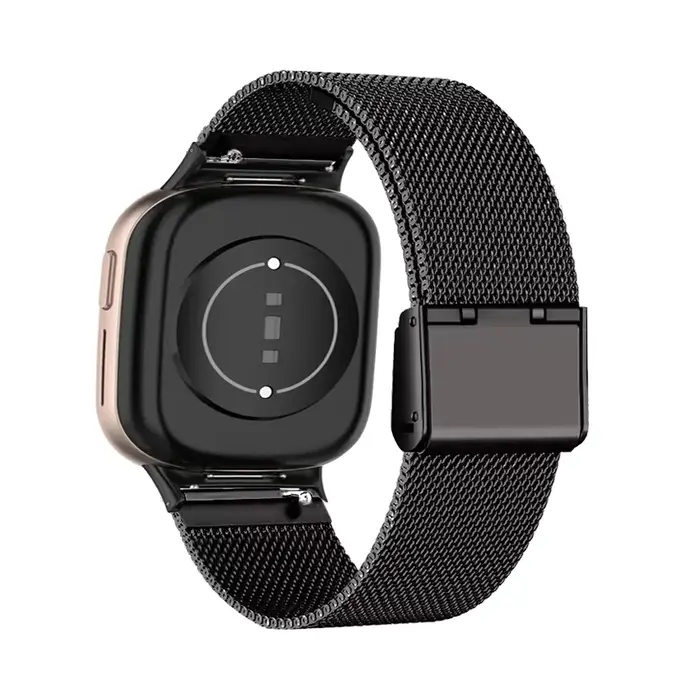 Bandes métalliques pour Honor Watch 4, bracelet respirant en maille d'acier inoxydable