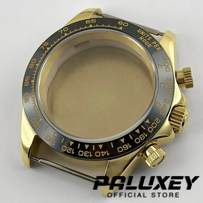 Boîtier de montre Daytona 40 mm VK63 avec lunette sertie de diamants