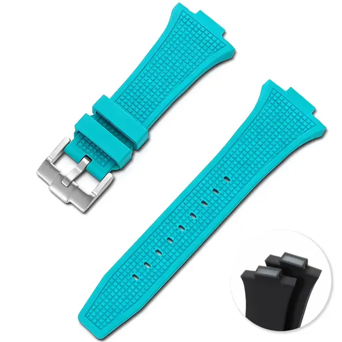 Bracelet de montre en caoutchouc pour Tissot PRX Super Player T137.407/410