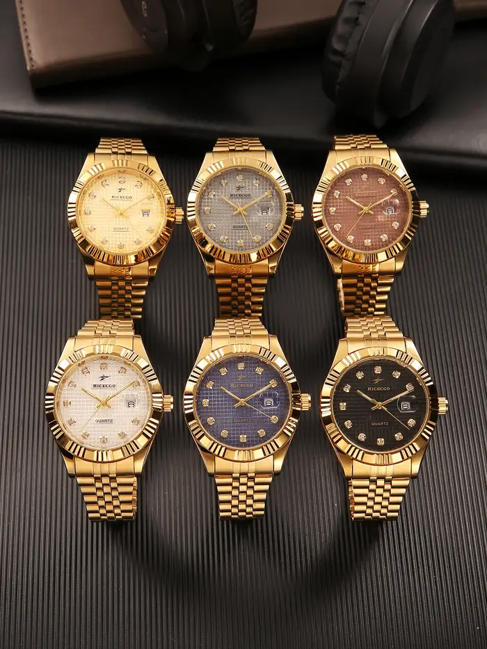 Ricecgo est une montre à quartz pour homme avec fonction calendrier