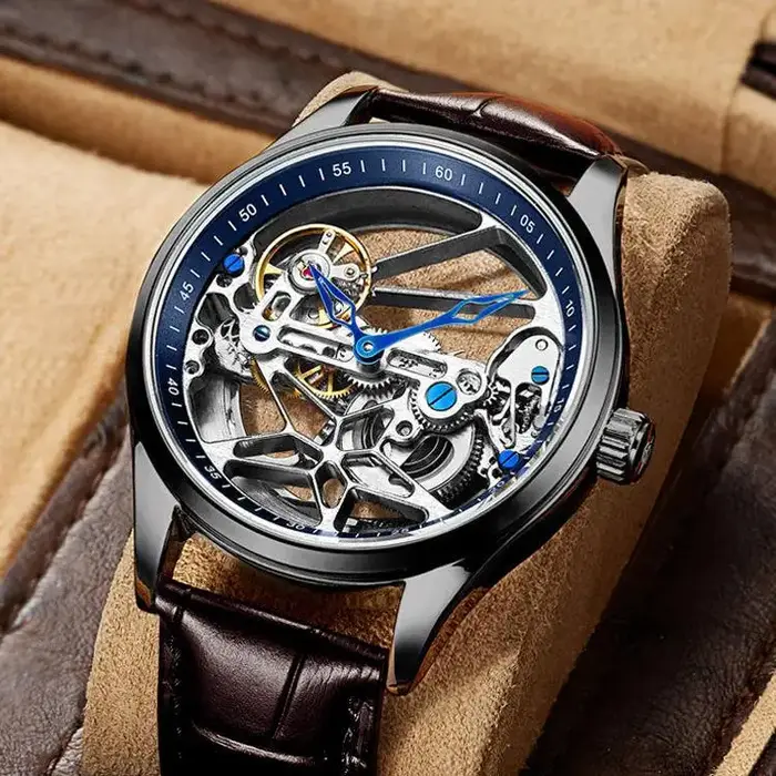 AILANG véritable Tourbillon montres hommes montre mécanique entièrement automatique marques de luxe étanche mode