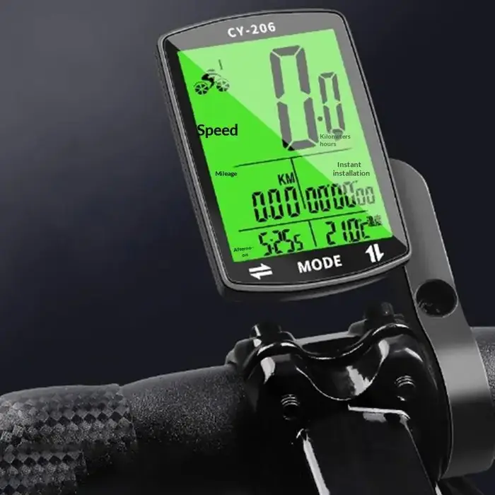 NOUVEAU Compteur de Vitesse GPS pour Vélo, Ordinateur de Vélo, Compteur de Vitesse GPS Étanche, Odomètre de Vélo 2,4 Pouces
