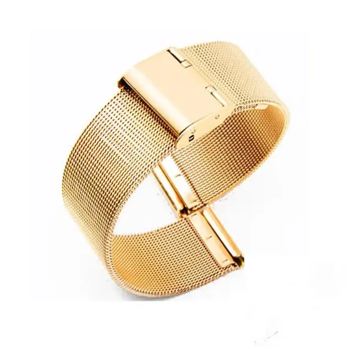 Bracelet de montre en maille d'acier inoxydable