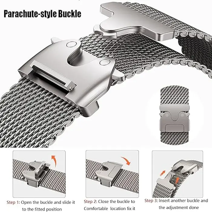 Bracelet en boucle milanaise en titane pour Apple Watch Ultra 2/3