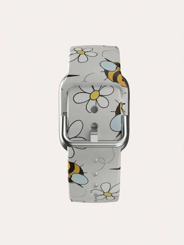 Bracelet de montre Apple abeille de dessin animé mignon, 49mm 45 44 40 41 38 42mm, fleur souple, iWatch série 7 6 3 se 8 9 10 11 Ultra 3 Y2k