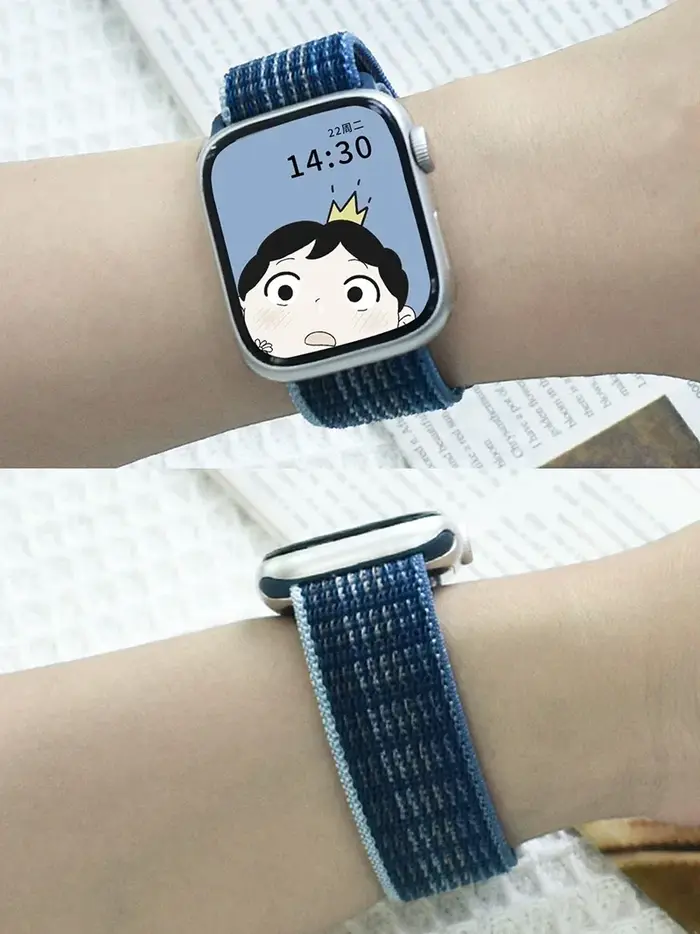Bracelet à boucle en Nylon pour bracelets de montre Apple 49mm Ultra2 44mm 40mm 45mm 41mm 46-42mm