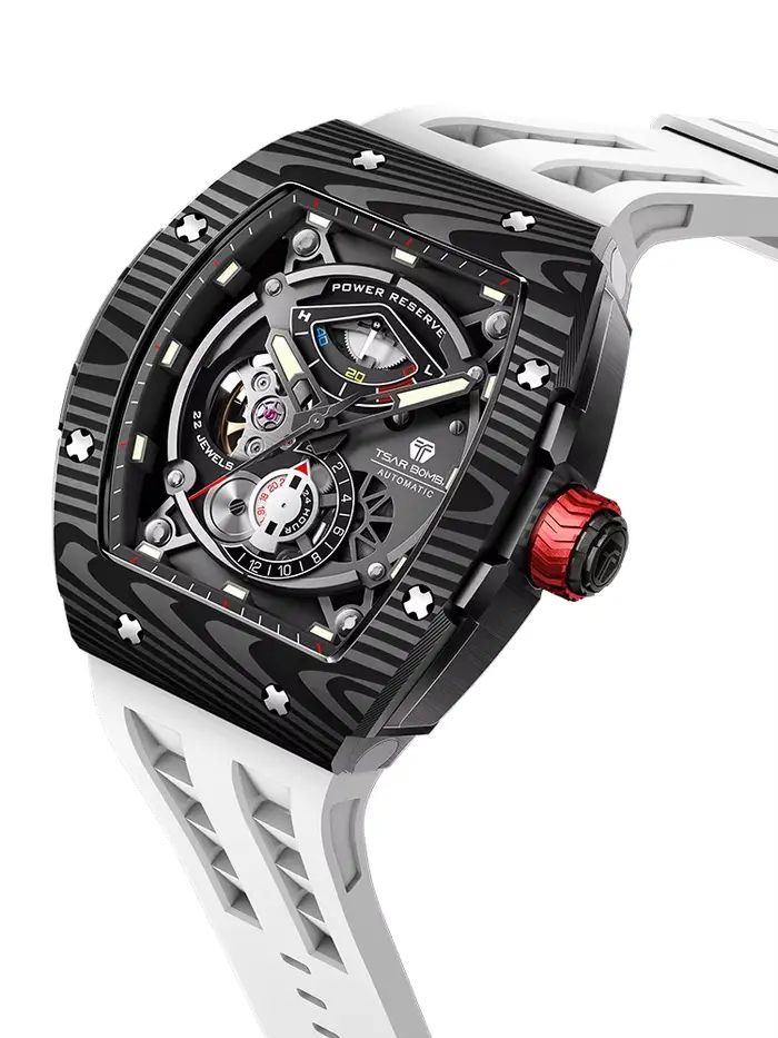 TSAR BOMBA-Montre-Bracelet Mécanique existent en Fibre de Carbone pour Homme
