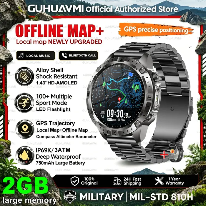 Nouvelle montre connectée sport tout-terrain avec GPS intégré