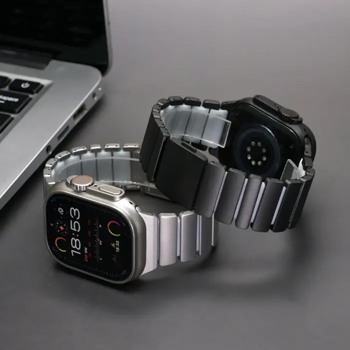 Bracelet en titane pour hommes pour Apple Watch Ultra 3 2 Series 11 10 9 8 7 6 SE3