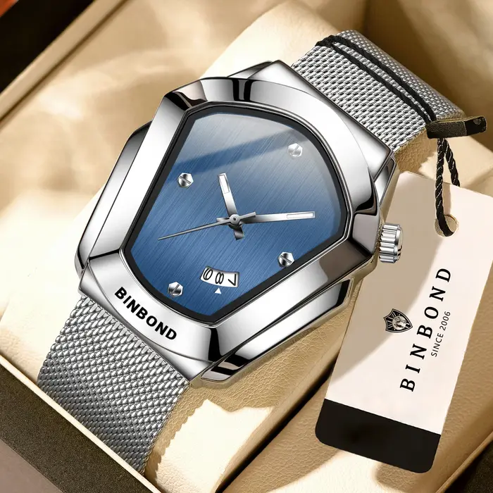 Montres à quartz BINBOND Iron Man originales pour hommes