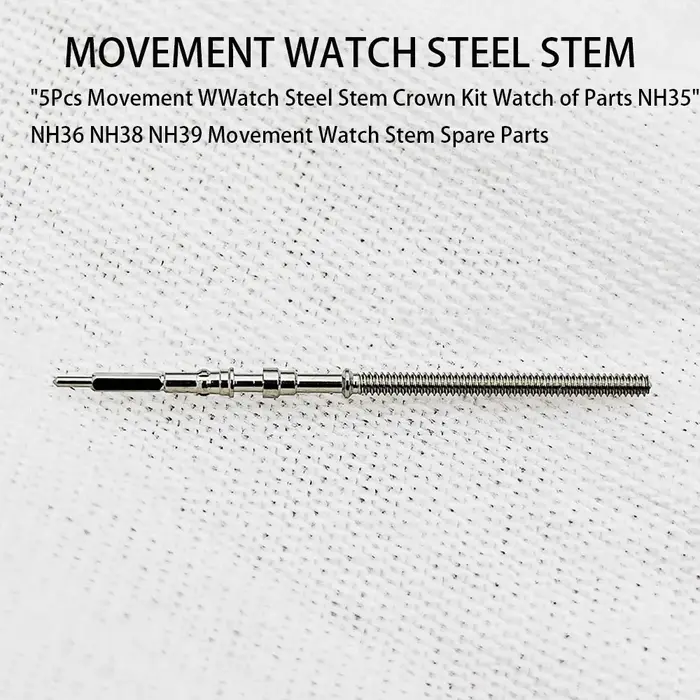 Kit de couronne de tige en acier pour montre
