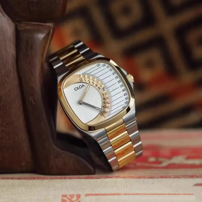 Montre carrée rétro CILOA pour homme