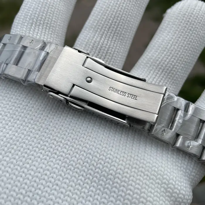 STEELDIVE SD1970 Bracelet de remplacement de montre de plongée automatique tortue 20MM boucle entièrement brossée signée fermoir pliant avec sécurité