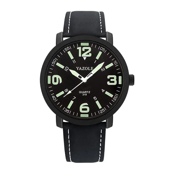 Montre pour hommes sport montres lumineuses pour hommes montres en cuir horloge erkek kol saati relo