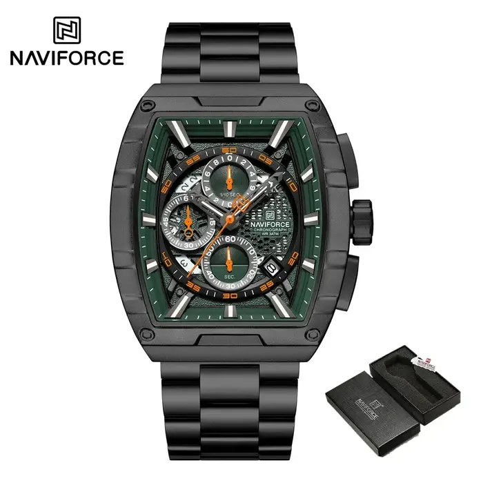Montre-bracelet à quartz Tonneau pour homme