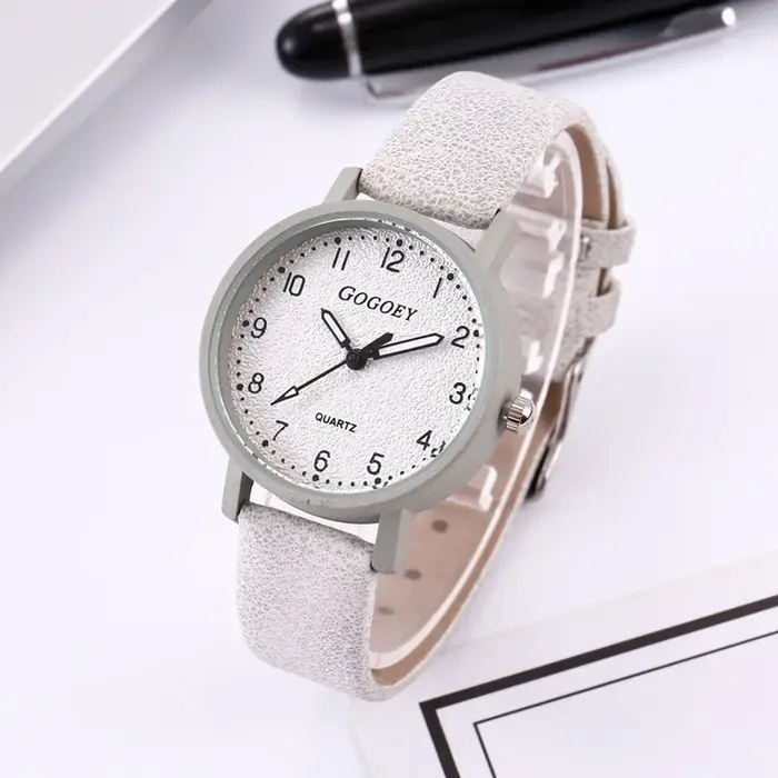 Vintage femmes montres bracelet en cuir décontracté Quartz montre-bracelet