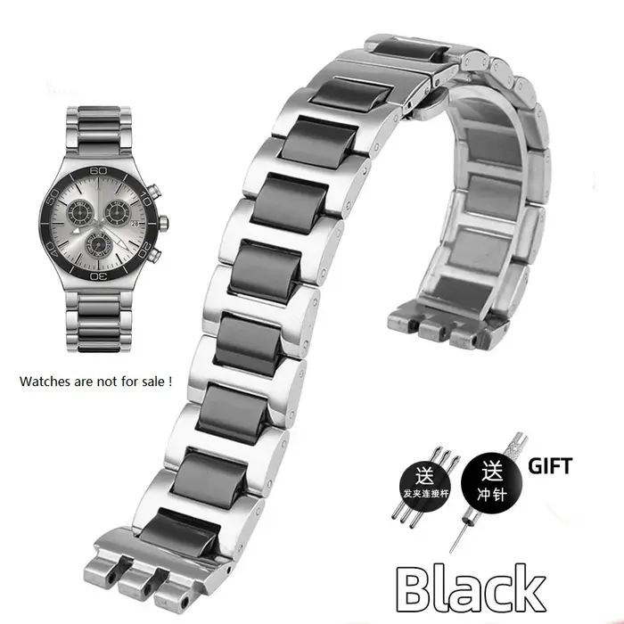 Chaîne de montre de haute qualité pour Swatch Irony Collection classique YVS441G YAS112G