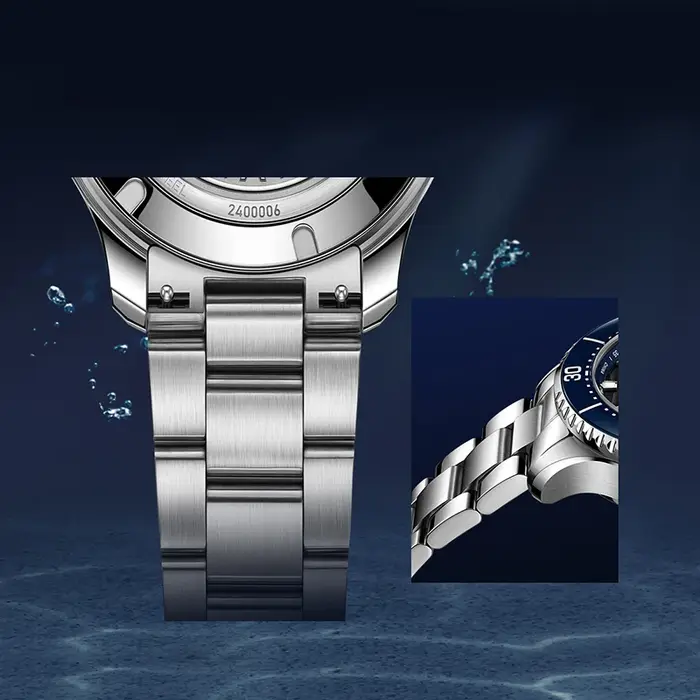 Seagull Mouette 43.5mm montre plongée 300M étanche automatique mécanique montre-bracelet Phase de lune luminescente hommes montres 1215 nouveau 2025