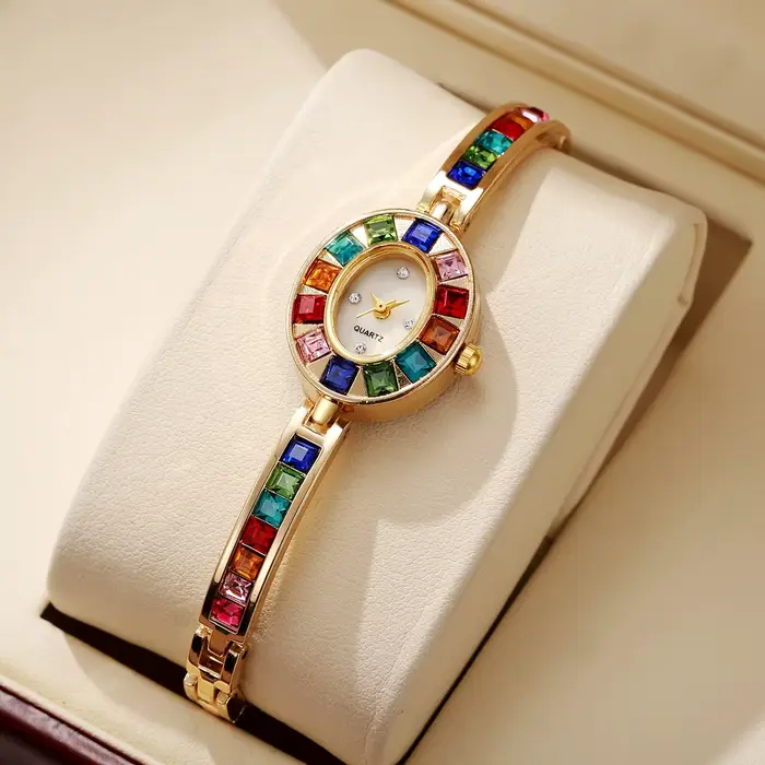 Montres de luxe en strass pour femmes