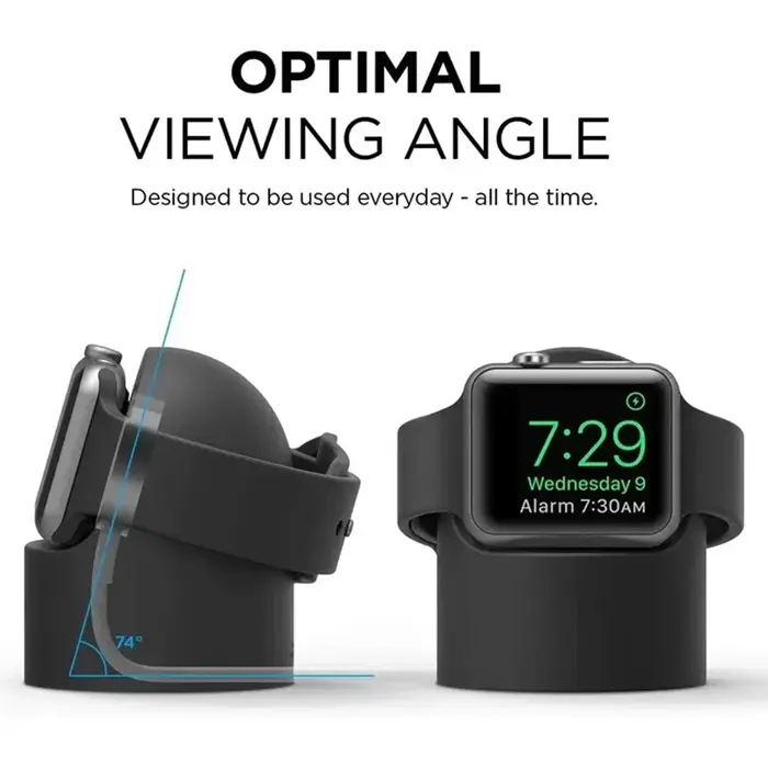Support de câble de charge en silicone pour Apple Watch Series 9